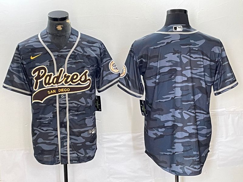 Men San Diego Padres Blank Camo Jointly 2024 Nike MLB Jersey style 1